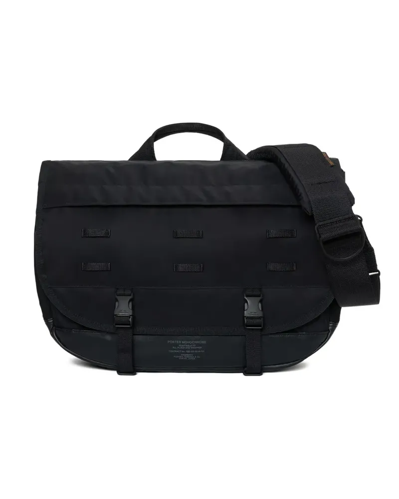 PORTER-YOSHIDA & CO Kuriertasche mit Schnallenriemen - Schwarz Schwarz