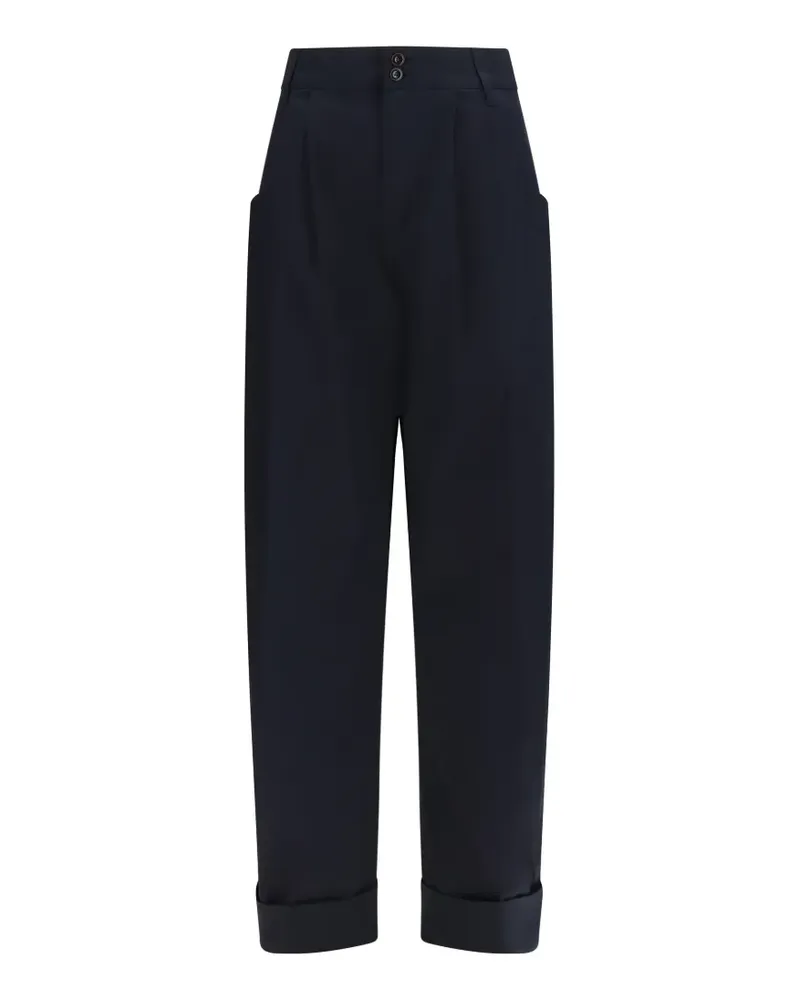 Jacob Cohën Halbhohe Barrel Hose - Blau Blau