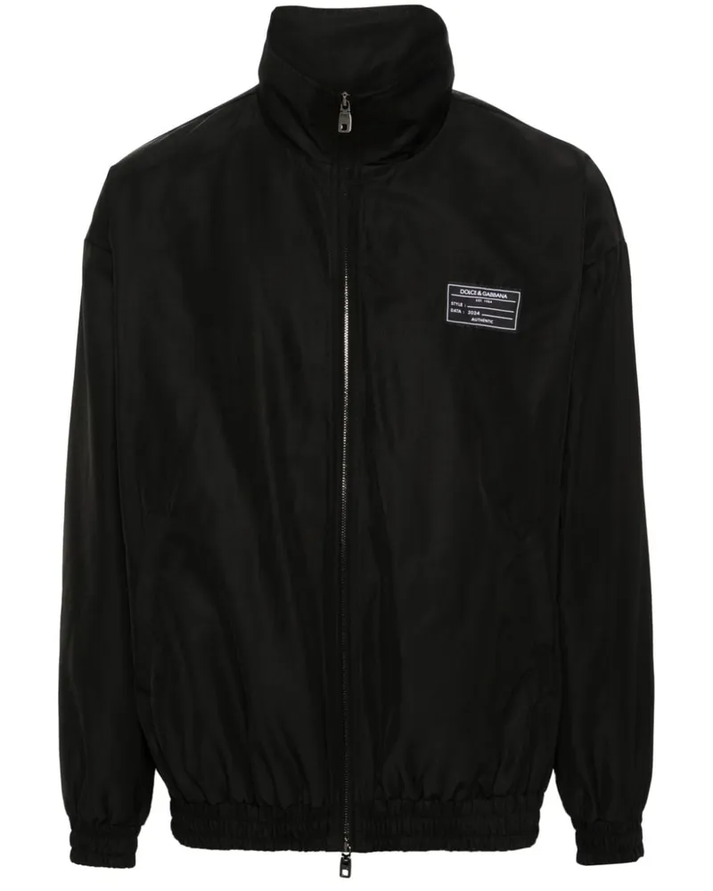 Dolce & Gabbana Bomberjacke mit Logo-Applikation - Schwarz Schwarz