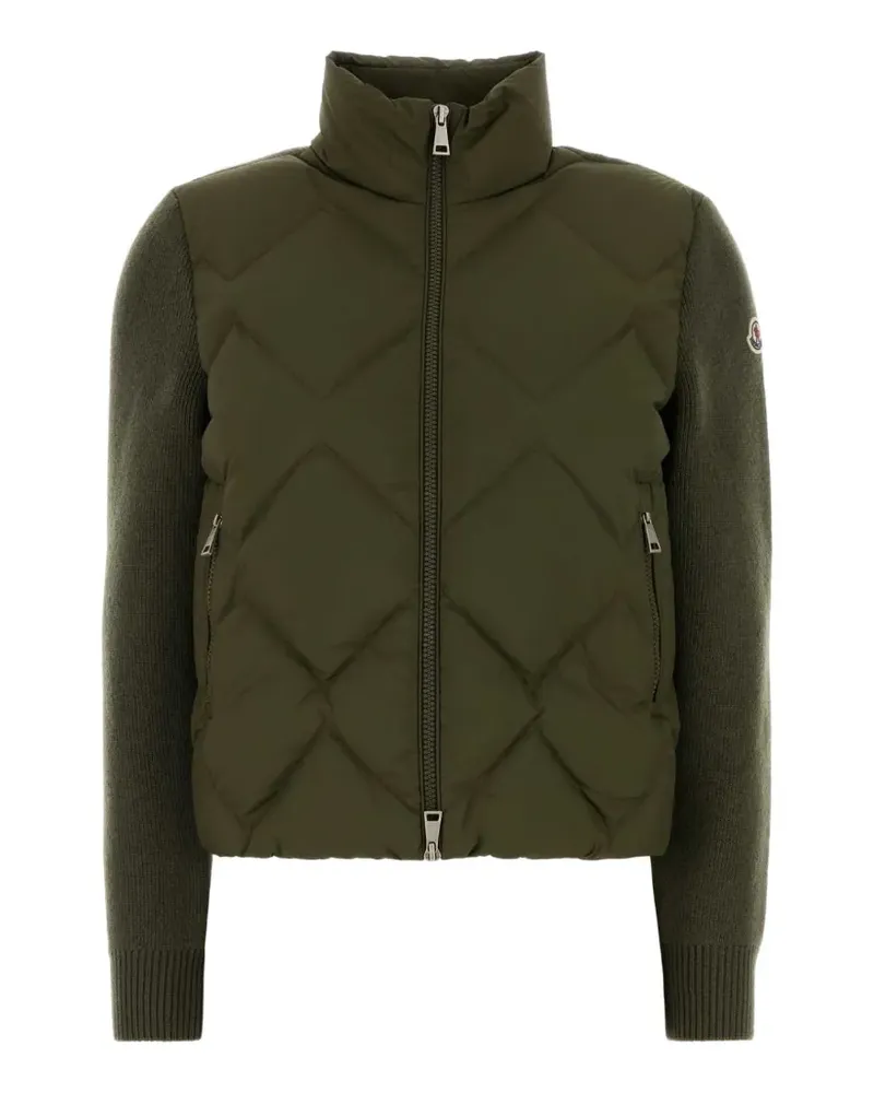Moncler logo-patch jacket - Grün Grün