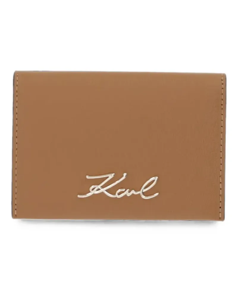 Karl Lagerfeld K/Signature bifold wallet - Braun Braun