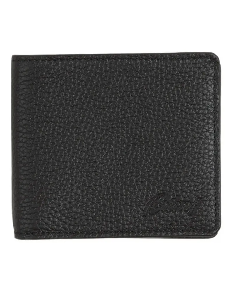 Brioni deerskin-print leather wallet - Schwarz Schwarz