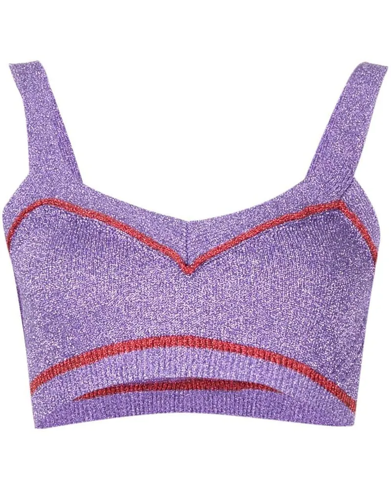 Paco Rabanne Gestricktes Cropped-Top - Rot Rot