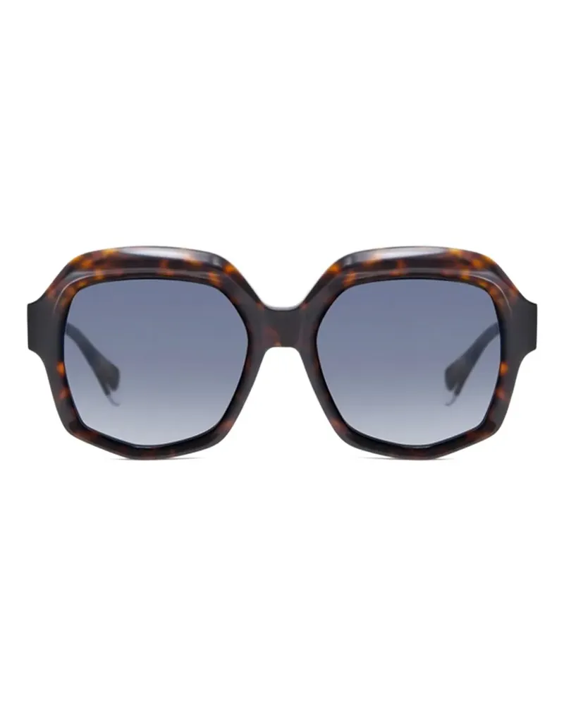 GIGI STUDIOS Sonnenbrille mit geometrischem Gestell - Braun Braun