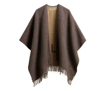 Kariertes Cape - Nude