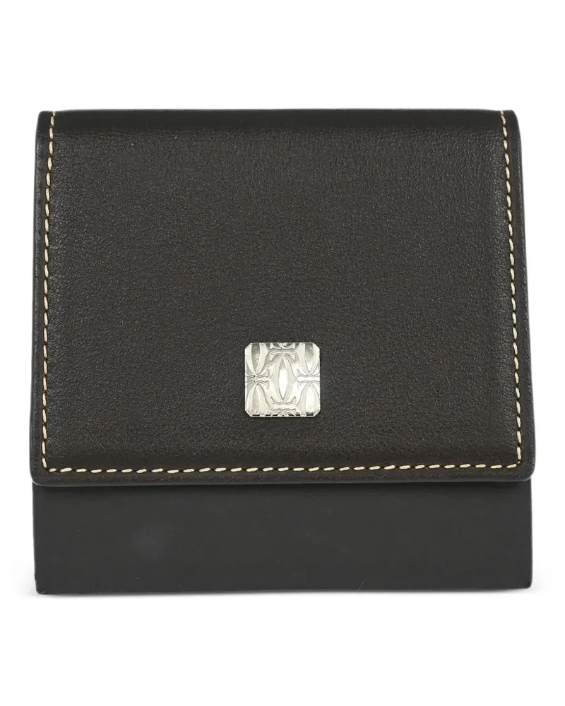 Cartier 1990-2000s Portemonnaie mit Logo-Schild - Braun Braun