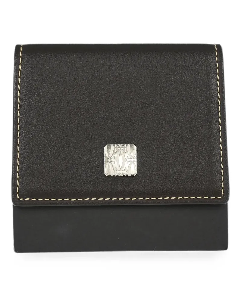 Cartier 1990-2000s Portemonnaie mit Logo-Schild - Braun Braun