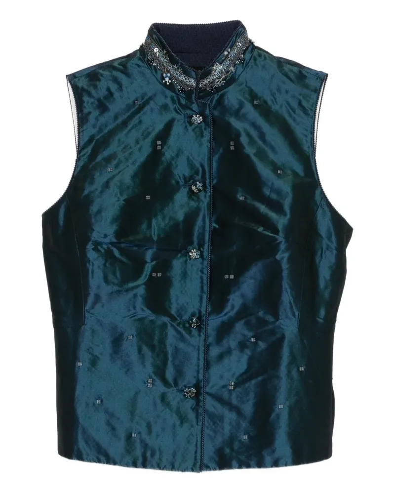 SHIATZY CHEN Verzierte Scape-of-Curve Weste - Blau Blau