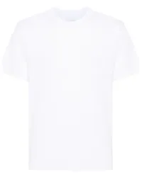 Sacai T-Shirt mit Slogan-Print Weiß