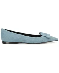 Sergio Rossi SR1 Jeans-Ballerinas Blau