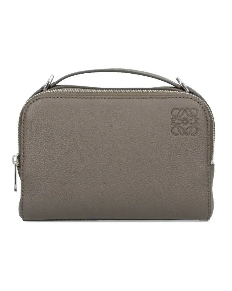 Loewe Mini Kameratasche aus Leder - Grün Grün