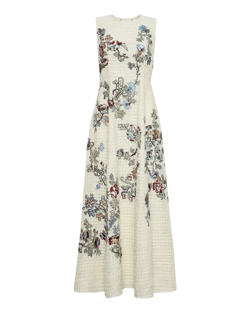 Adam Lippes Eloise embroidered-design dress - Nude Nude