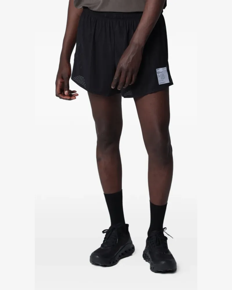 Satisfy Perforierte Space-O Shorts - Schwarz Schwarz