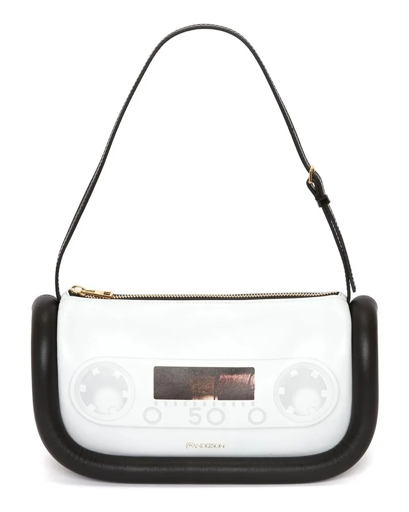 J.W.Anderson The Bumper Schultertasche - Weiß Weiß