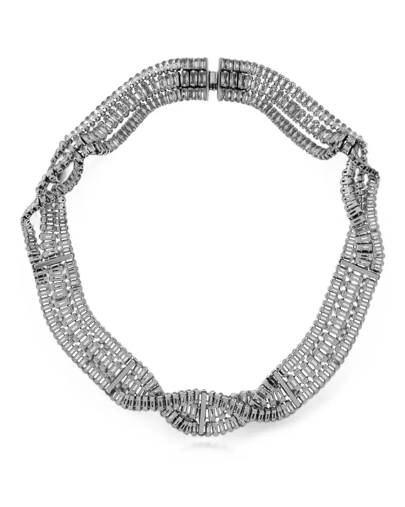 Isabel Marant crystal-embellished necklace - Grau Grau