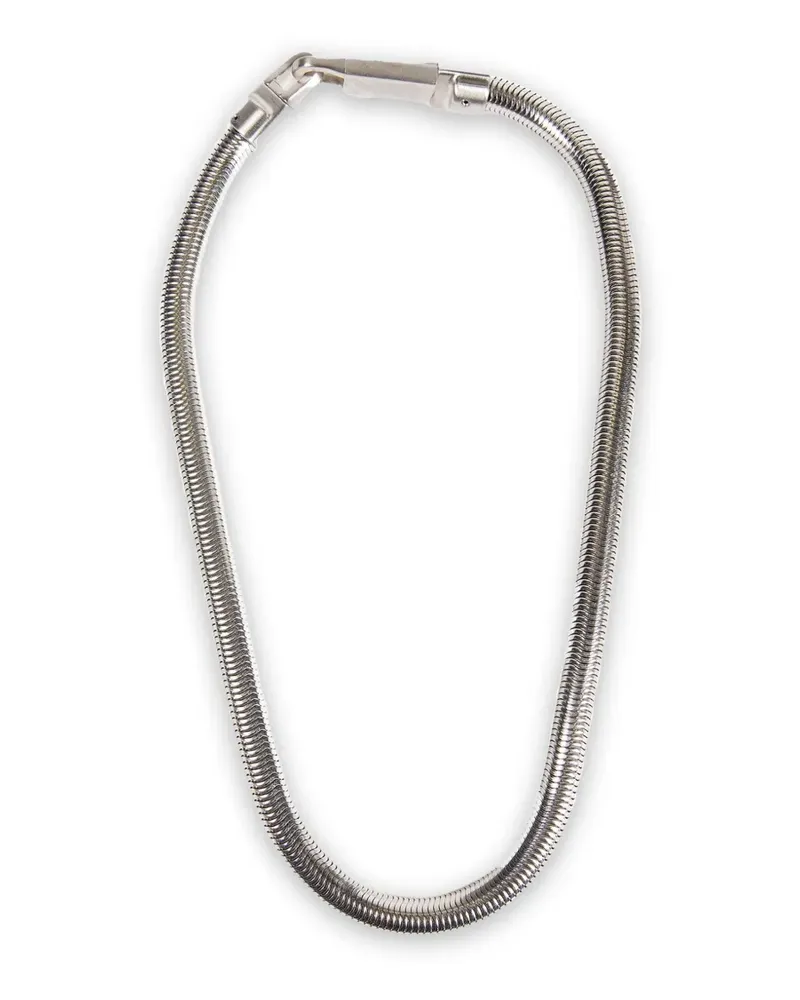 Rick Owens Schlangen-Halskette - Silber Silber