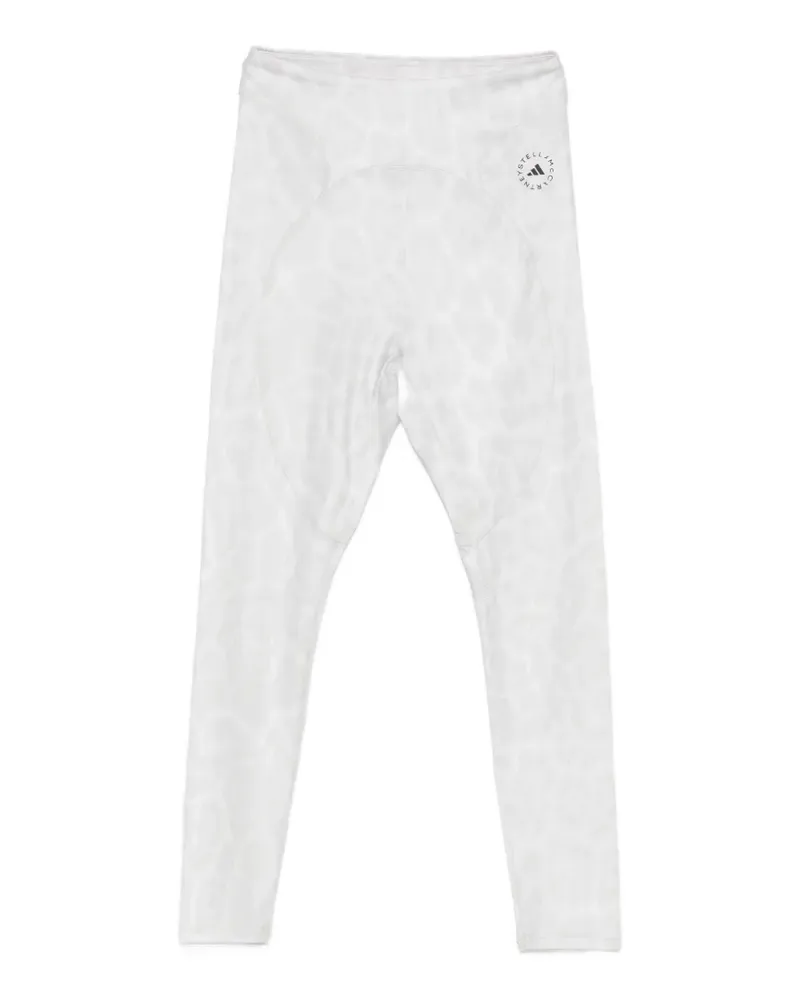 adidas leopard-print leggings - Weiß Weiß