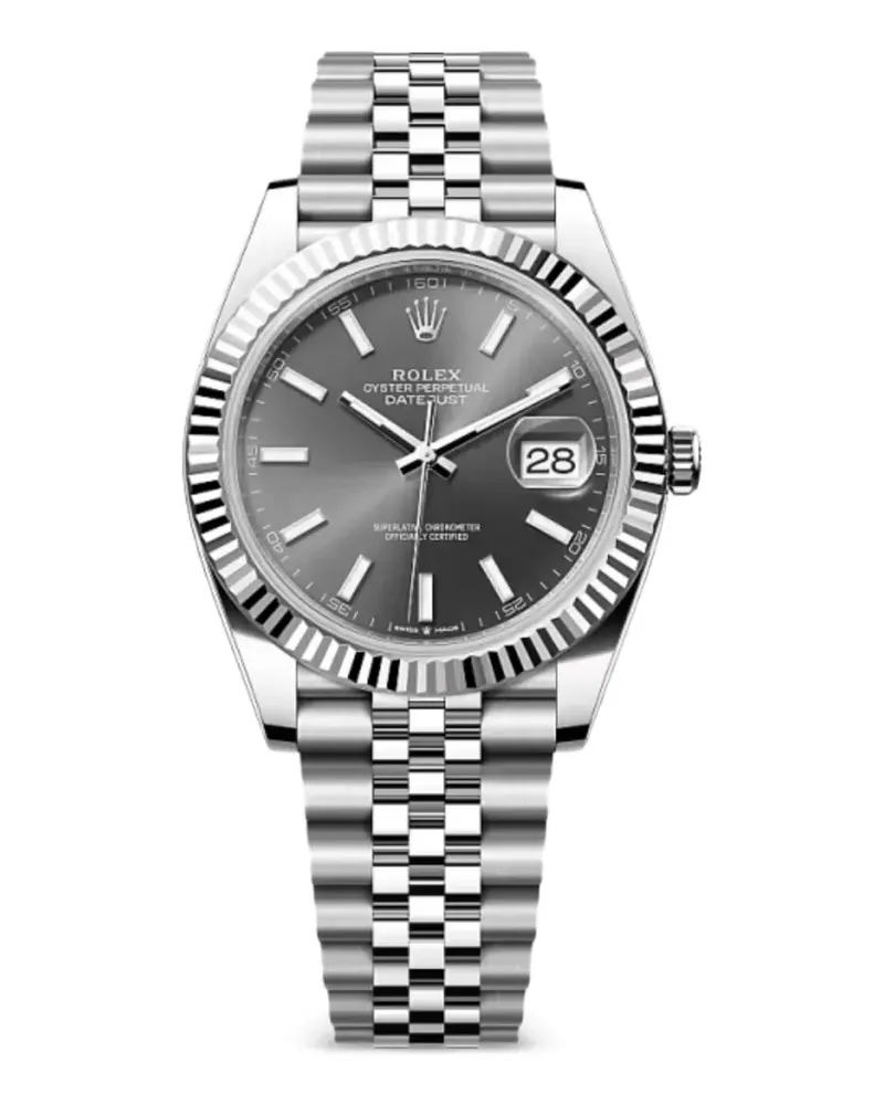 Rolex 2021 Datejust Jubilee Armbanduhr 41mm - Silber Silber