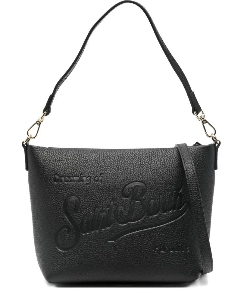 MC2 Saint Barth Aline embossed crossbody bag - Schwarz Schwarz