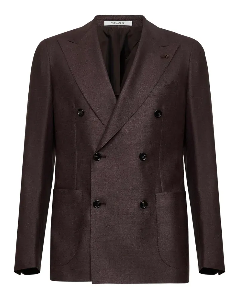 Tagliatore peak-lapel double-breasted blazer - Braun Braun