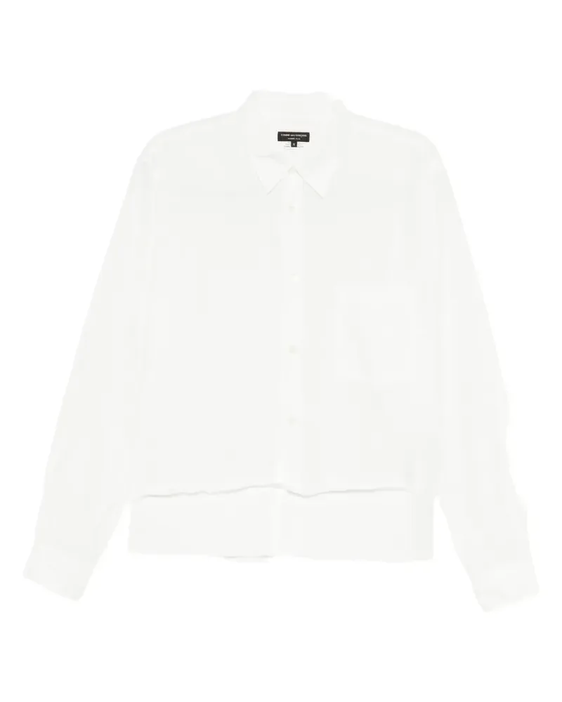 Comme des Garçons layered long-sleeve shirt - Weiß Weiß
