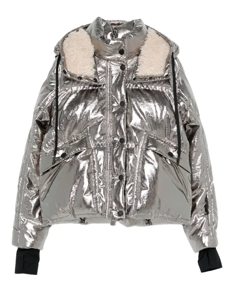 Moncler Calaque Skijacke mit Kapuze - Silber Silber