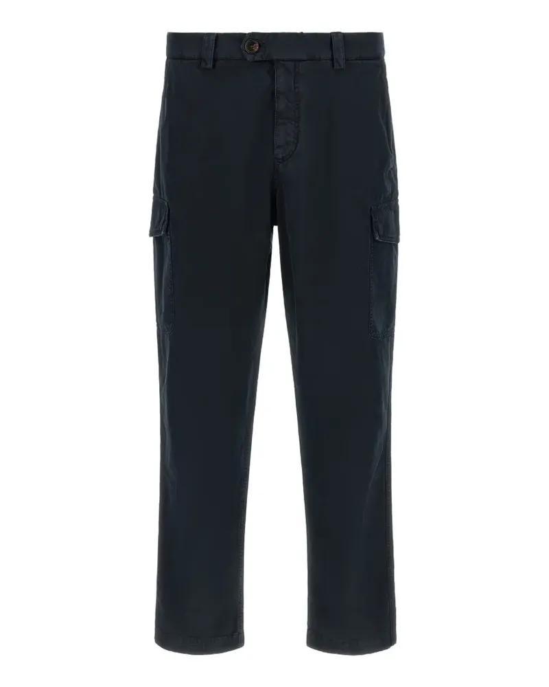 Brunello Cucinelli Stückgefärbte Cargohose - Blau Blau