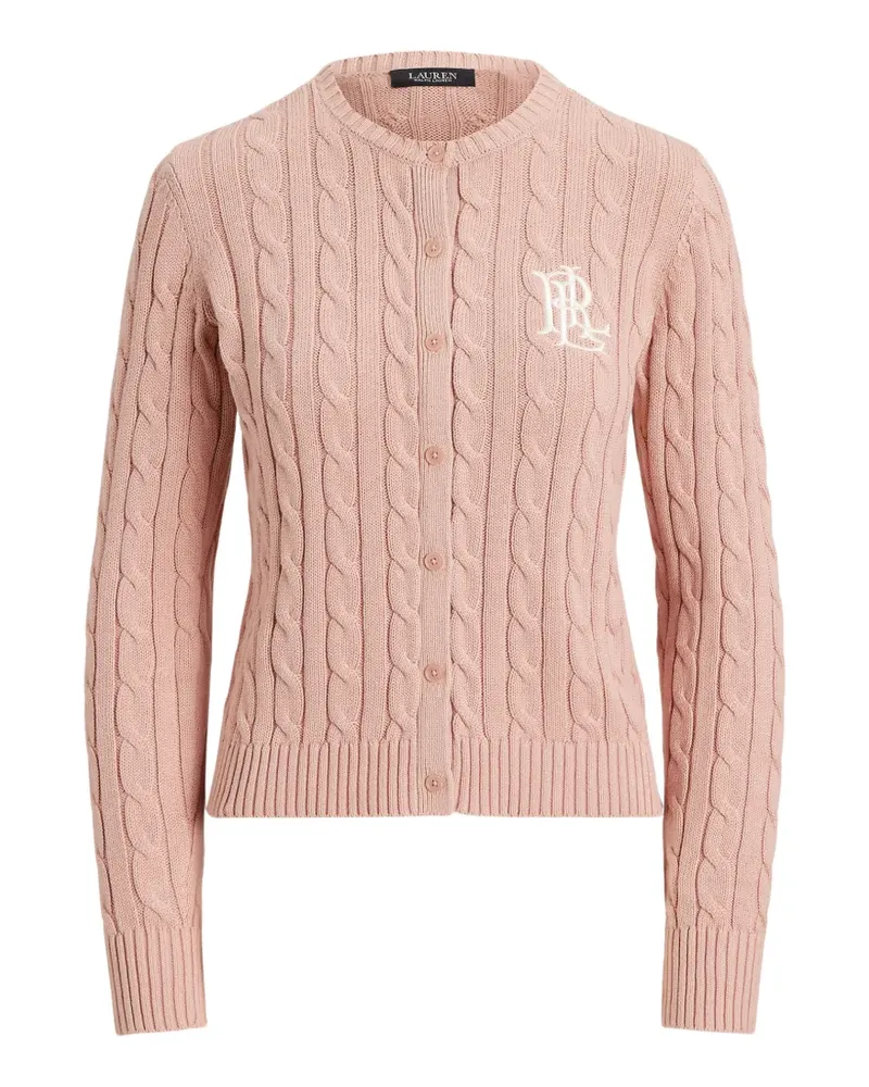 Ralph Lauren Cardigan mit Zopfmuster - Rosa Rosa
