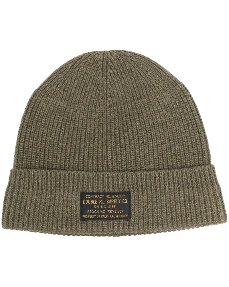 Ralph Lauren Beanie mit Logo-Patch - Grün Grün