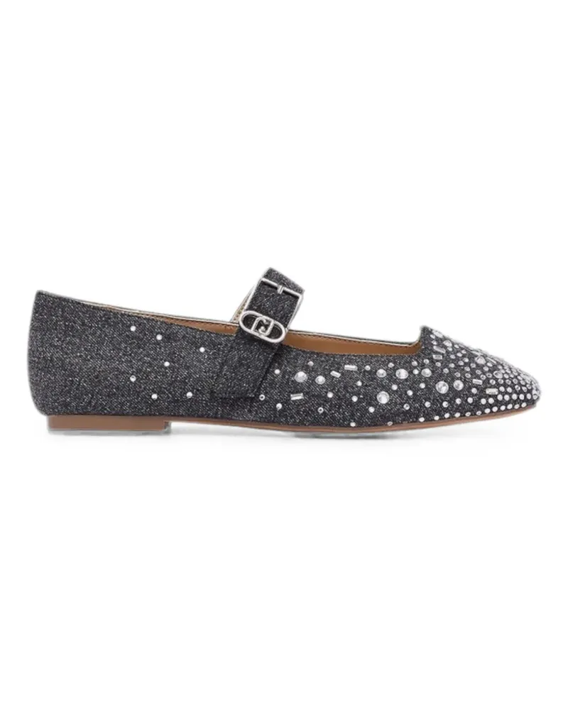 Liu Jo crystal-embellished Brigitte 11 ballet flats - Grau Grau