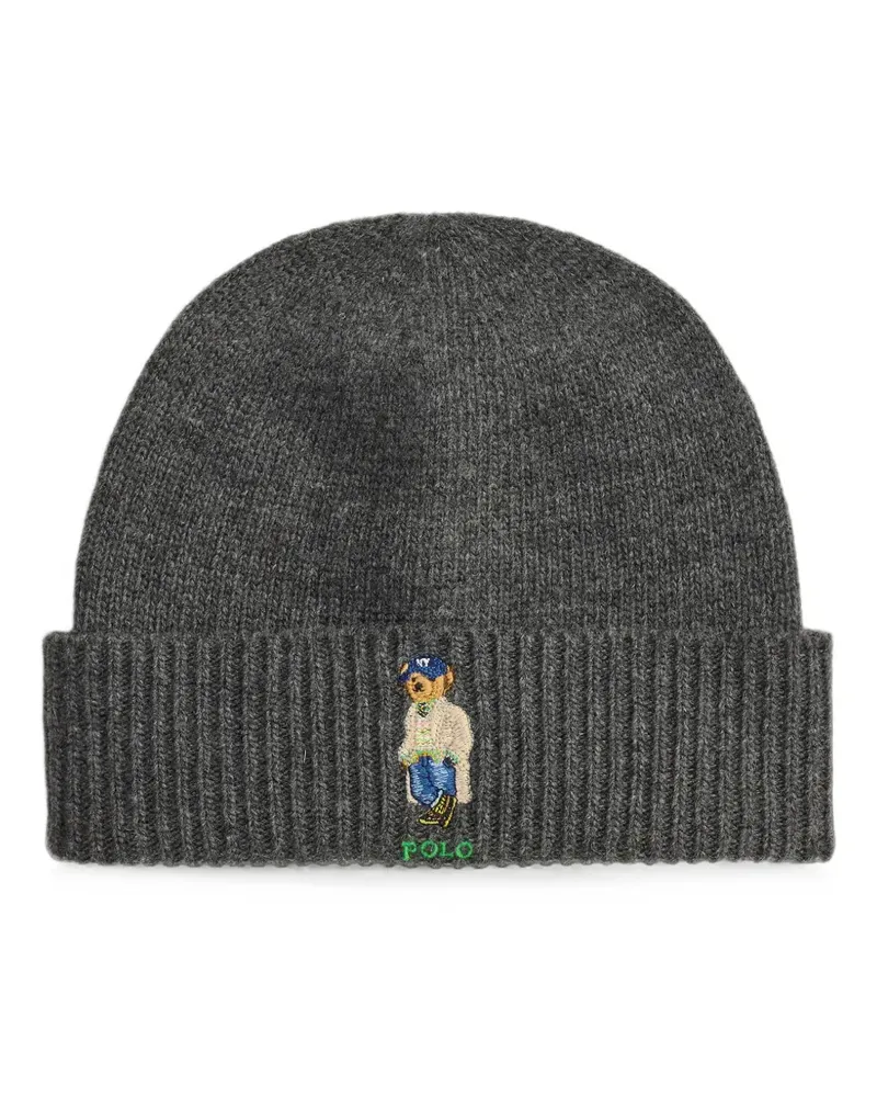 Ralph Lauren Beanie mit Polo Bear-Stickerei - Grau Grau