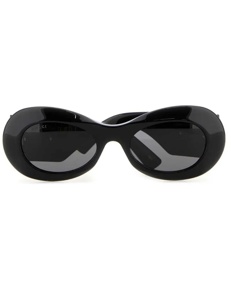 Gucci Sonnenbrille mit GG - Schwarz Schwarz