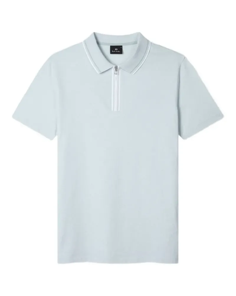 Paul Smith Poloshirt mit Reißverschluss - Blau Blau