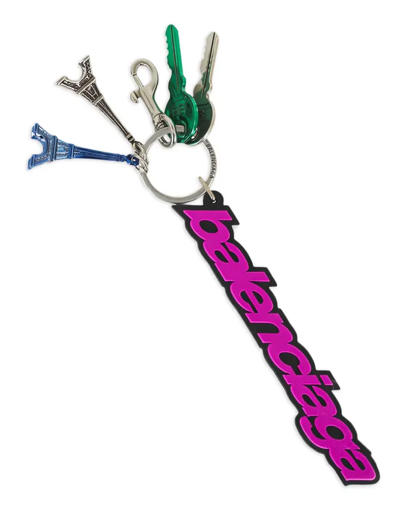 Balenciaga Eiffel Tower charm keychain - Rosa Rosa