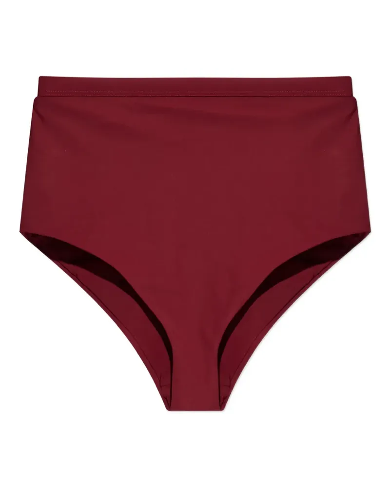 Jil Sander logo high-waisted bikini bottom - Rot Rot
