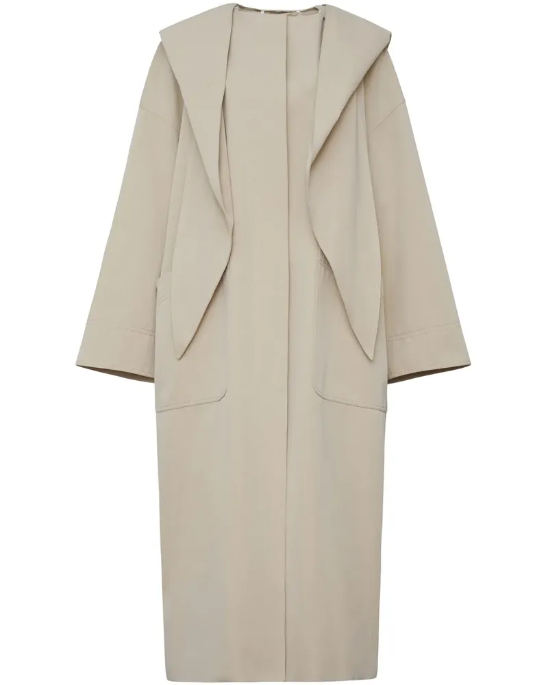 Adam Lippes Gesse Twill-Mantel - Nude Nude