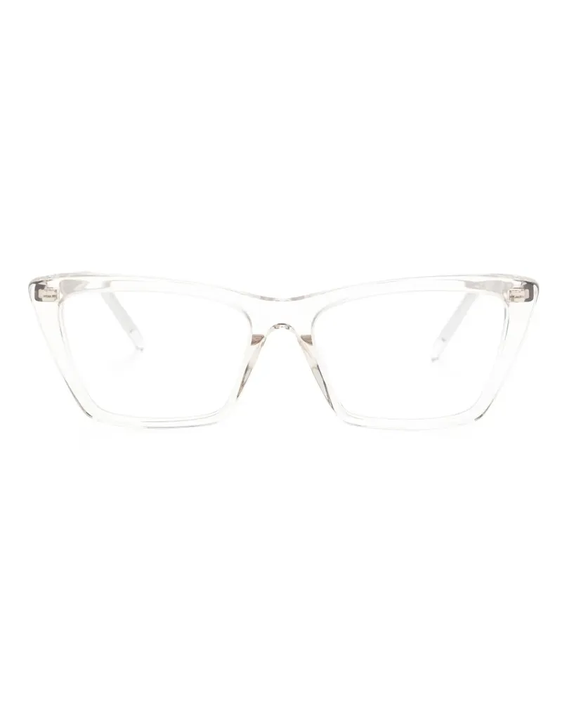 Saint Laurent Mica Thin Brille - Weiß Weiß