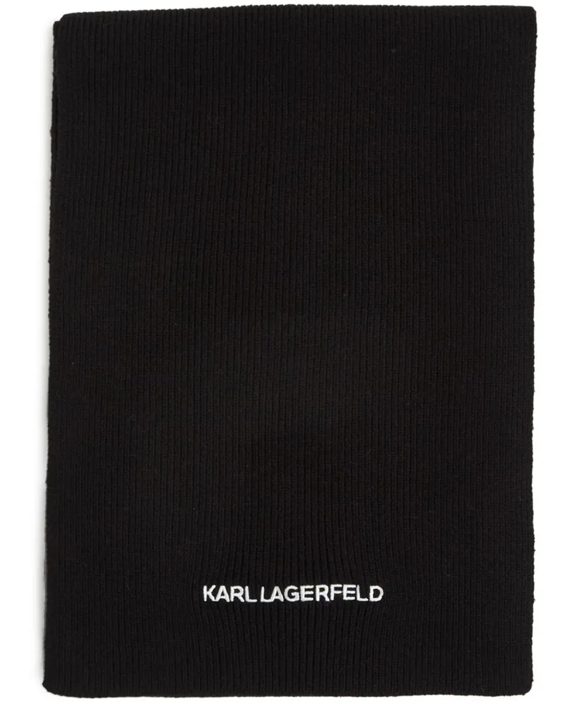 Karl Lagerfeld K/Essential Strickschal Black