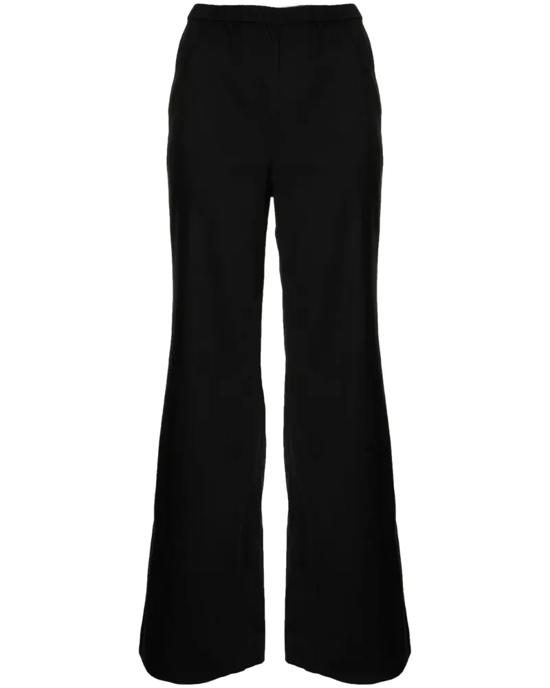 GOODIOUS Palazzohose mit elastischem Bund - Schwarz Schwarz