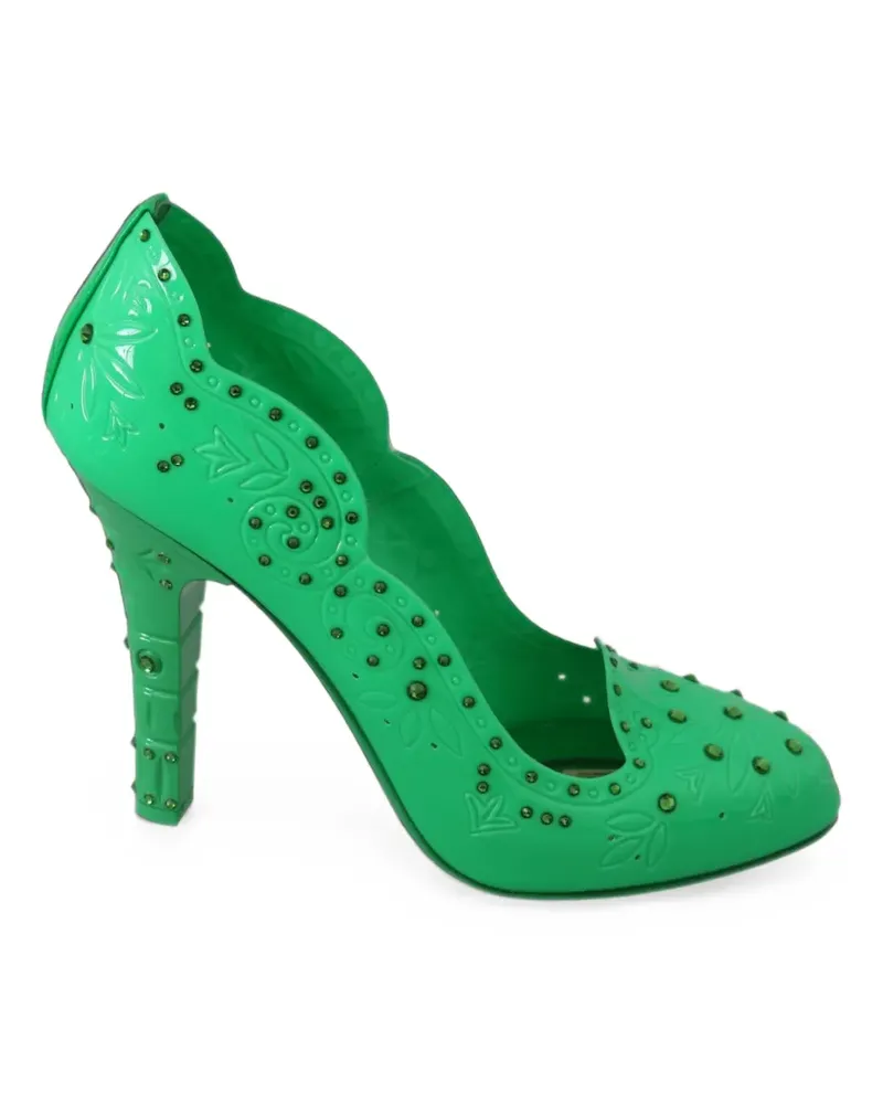Dolce & Gabbana Pumps mit Kristallen - Grün Grün