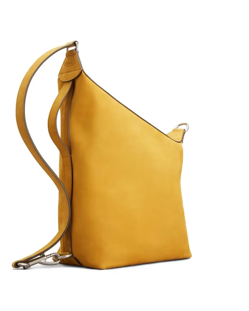 TOD'S Schultertasche aus Leder - Gelb Gelb