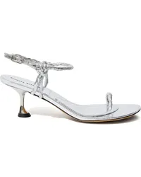 Proenza Schouler Sandalen mit Zehenriemen Silber