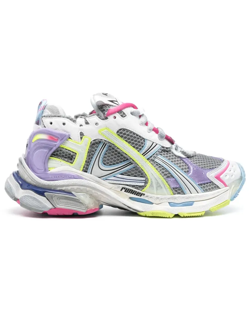Balenciaga Runner Sneakers mit Mesh-Einsatz - Grau Grau