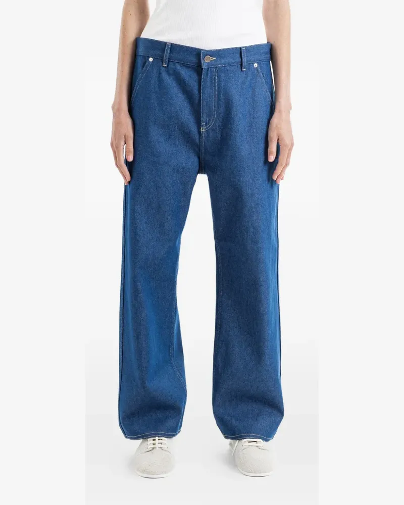 Sofie D'Hoore contrast-stitching jeans - Blau Blau