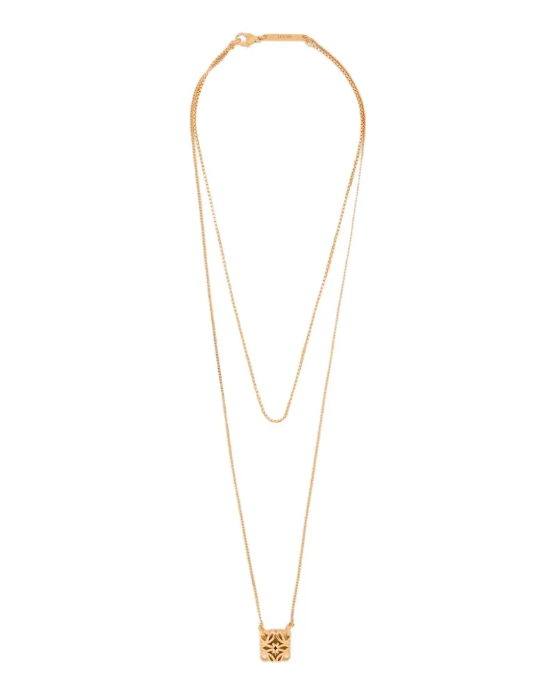 Loewe Anagram Bombé pendant necklace - Gold Gold