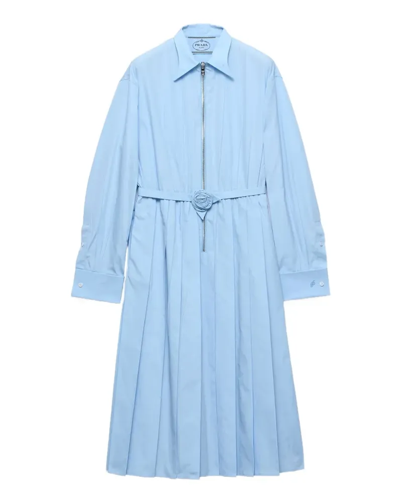 Prada Kleid aus Popeline - Blau Blau