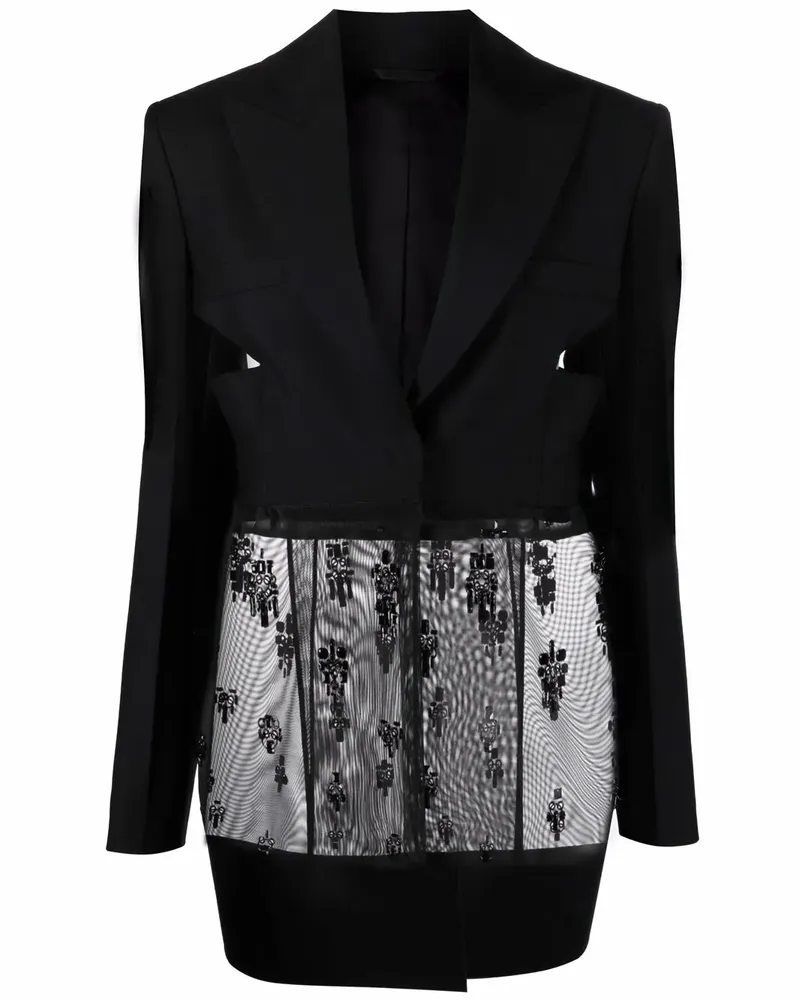 Givenchy Verzierter Blazer - Schwarz Schwarz