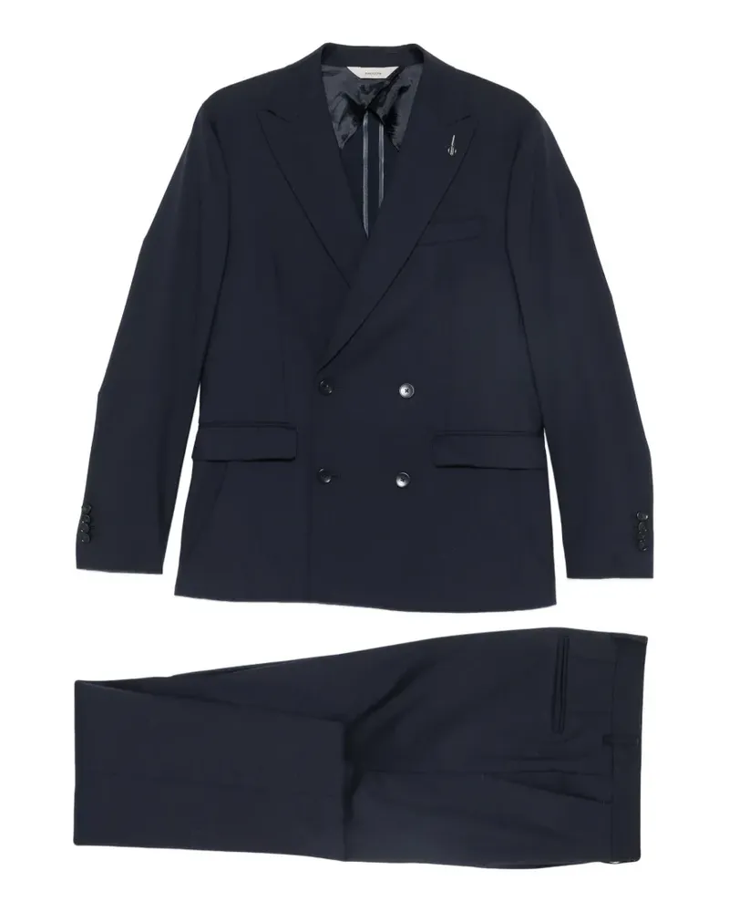 PAOLONI double-breasted suit - Blau Blau