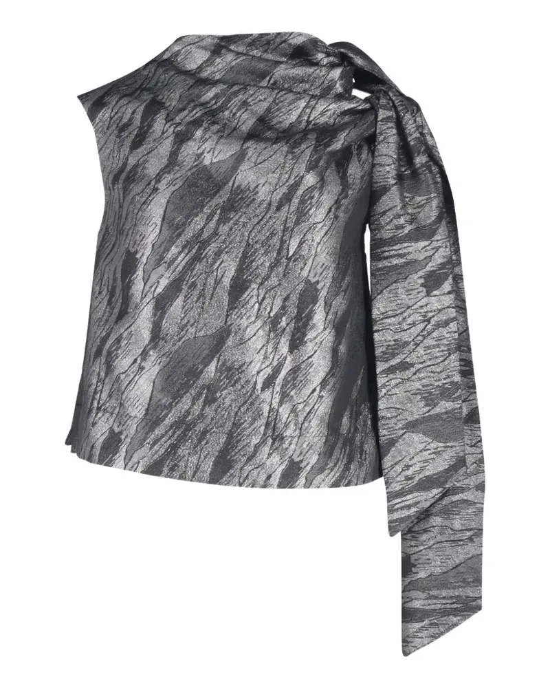 Ganni Ärmellose Bluse - Silber Silber