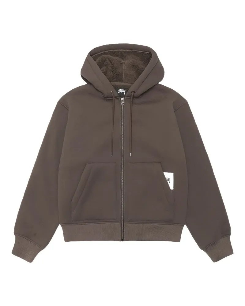 Stüssy Kapuzenjacke mit Reißverschluss - Braun Braun